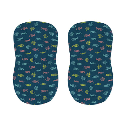 Cute Fish Pattern Print Bar Stool Covers