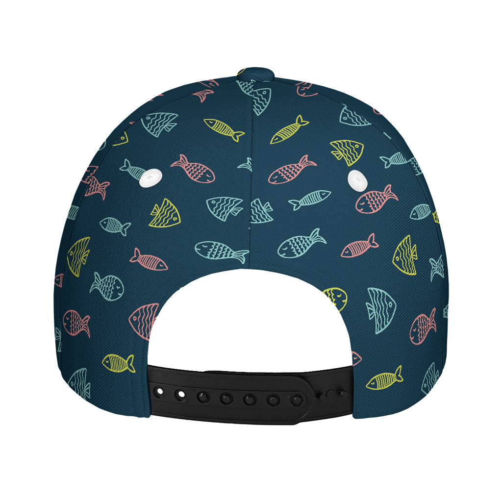 Cute Fish Pattern Print Baseball Cap