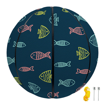 Cute Fish Pattern Print Basketball