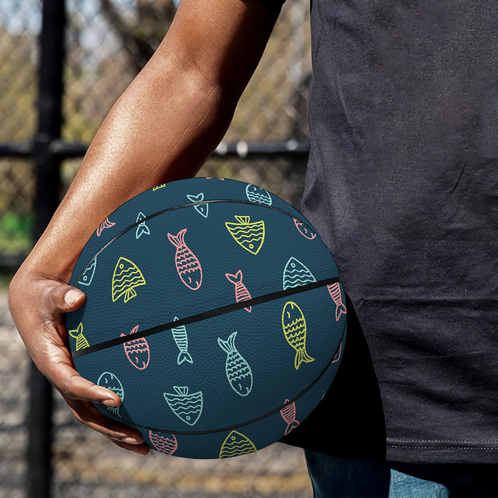 Cute Fish Pattern Print Basketball