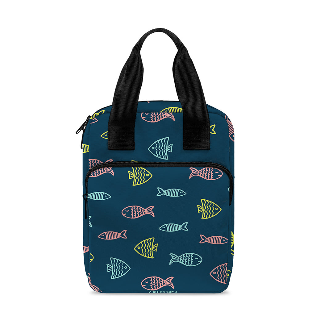 Cute Fish Pattern Print Bible Tote Bag