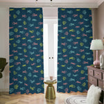 Cute Fish Pattern Print Blackout Pencil Pleat Curtains