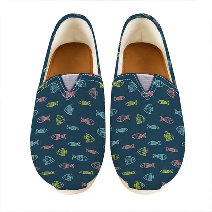 Cute Fish Pattern Print Casual Shoes