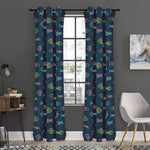 Cute Fish Pattern Print Curtain