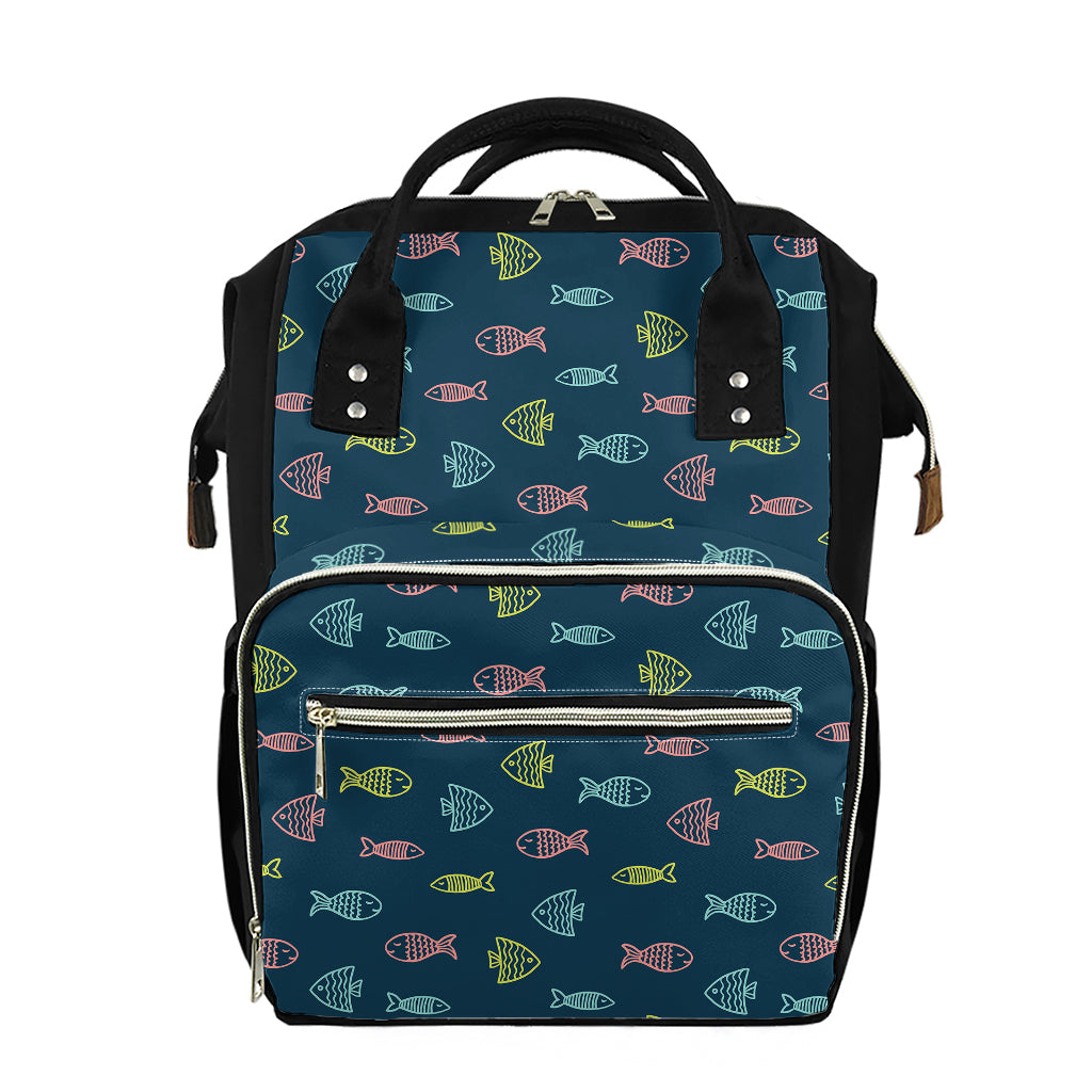 Cute Fish Pattern Print Diaper Bag