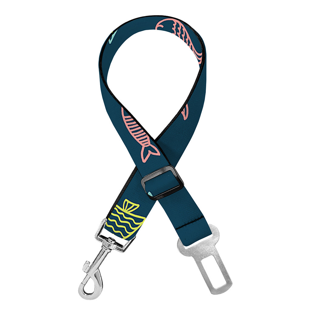 Cute Fish Pattern Print Dog Seat Belt