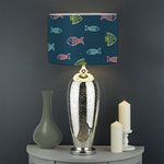 Cute Fish Pattern Print Drum Lamp Shade
