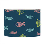 Cute Fish Pattern Print Drum Lamp Shade