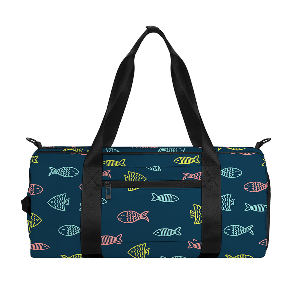 Cute Fish Pattern Print Gym Bag