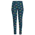 Cute Fish Pattern Print High-Waisted Pocket Leggings