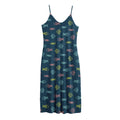 Cute Fish Pattern Print Jersey Midi Cami Dress