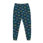 Cute Fish Pattern Print Jogger Pants