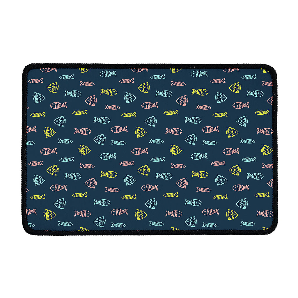 Cute Fish Pattern Print Kitchen Mat