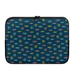 Cute Fish Pattern Print Laptop Sleeve