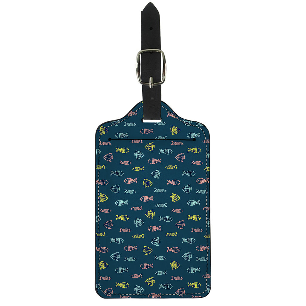 Cute Fish Pattern Print Luggage Tag