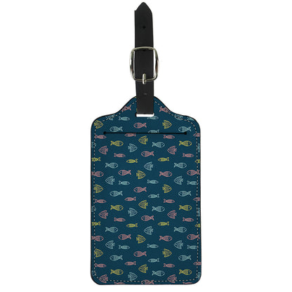 Cute Fish Pattern Print Luggage Tag