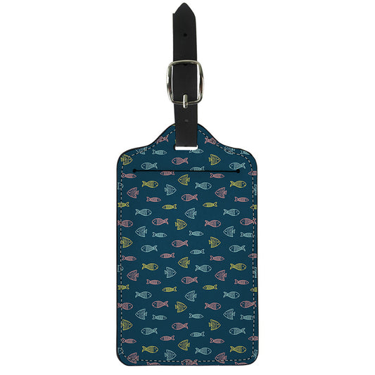 Cute Fish Pattern Print Luggage Tag