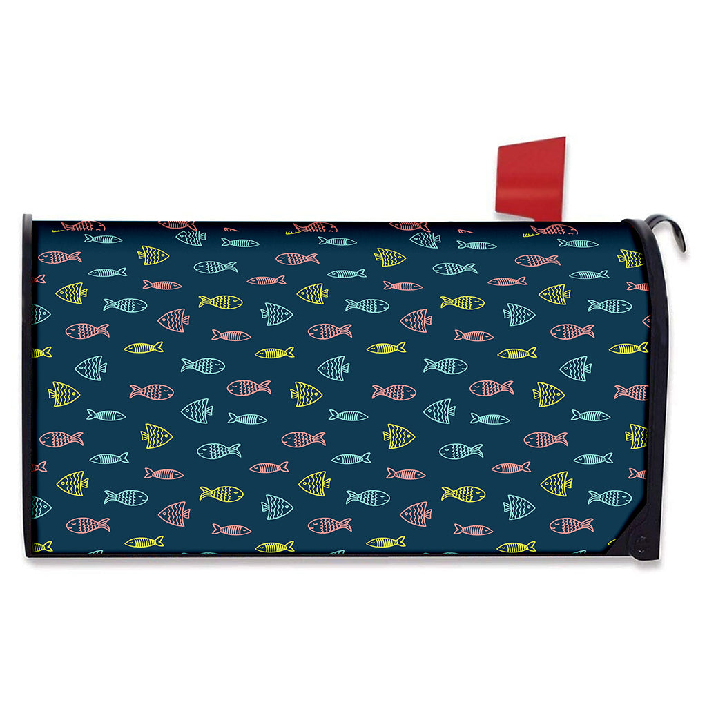 Cute Fish Pattern Print Mailbox Cover