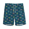 Cute Fish Pattern Print Men's Athletic Shorts