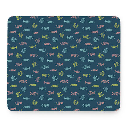 Cute Fish Pattern Print Mouse Pad