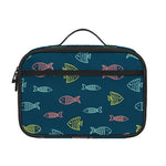 Cute Fish Pattern Print Portable Lunch Bag