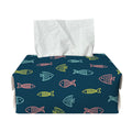 Cute Fish Pattern Print Rectangle Tissue Box Cover