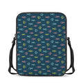 Cute Fish Pattern Print Rectangular Crossbody Bag
