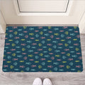 Cute Fish Pattern Print Rubber Doormat