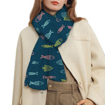 Cute Fish Pattern Print Scarf