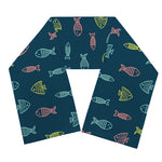 Cute Fish Pattern Print Scarf