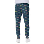 Cute Fish Pattern Print Scuba Joggers