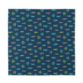 Cute Fish Pattern Print Silk Bandana