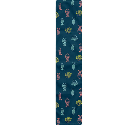 Cute Fish Pattern Print Table Runner