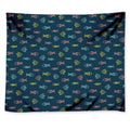 Cute Fish Pattern Print Tapestry