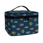 Cute Fish Pattern Print Travel Makeup Bag