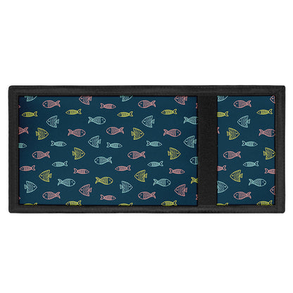Cute Fish Pattern Print Trifold Wallet