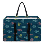 Cute Fish Pattern Print Utility Tote Bag