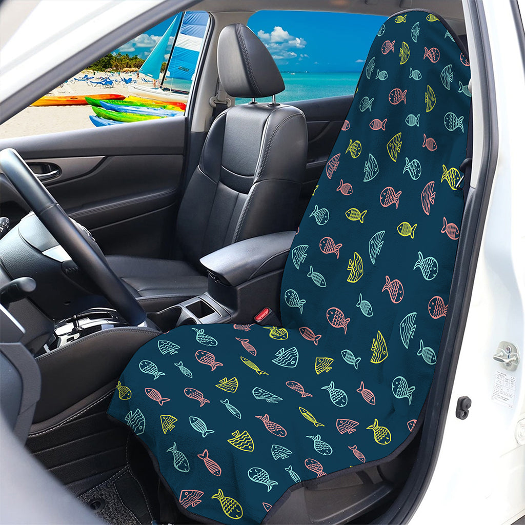 Cute Fish Pattern Print Waterproof Car Seat Cover