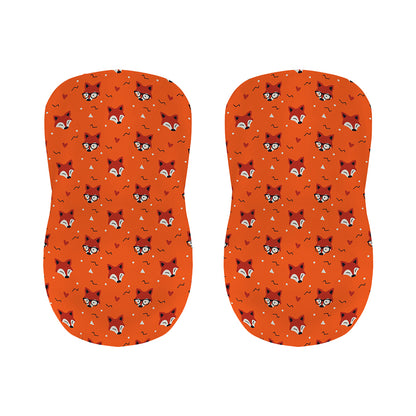 Cute Fox Pattern Print Bar Stool Covers