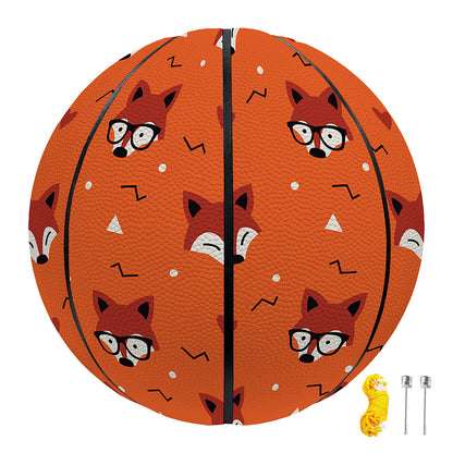 Cute Fox Pattern Print Basketball