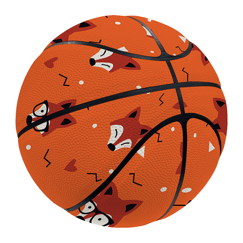 Cute Fox Pattern Print Basketball