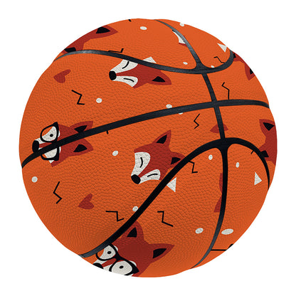 Cute Fox Pattern Print Basketball