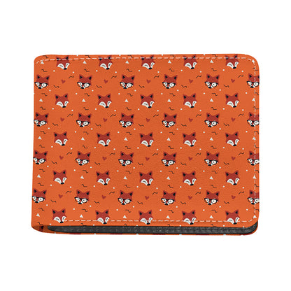 Cute Fox Pattern Print Bifold Wallet