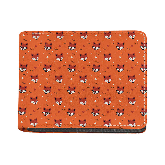 Cute Fox Pattern Print Bifold Wallet