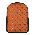 Cute Fox Pattern Print Casual Backpack