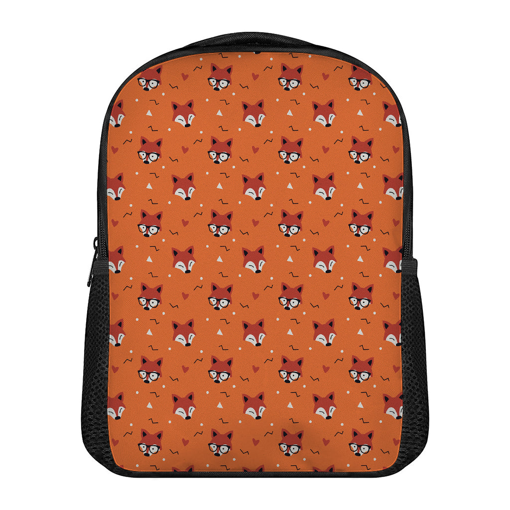 Cute Fox Pattern Print Casual Backpack