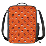 Cute Fox Pattern Print Crossbody Lunch Bag