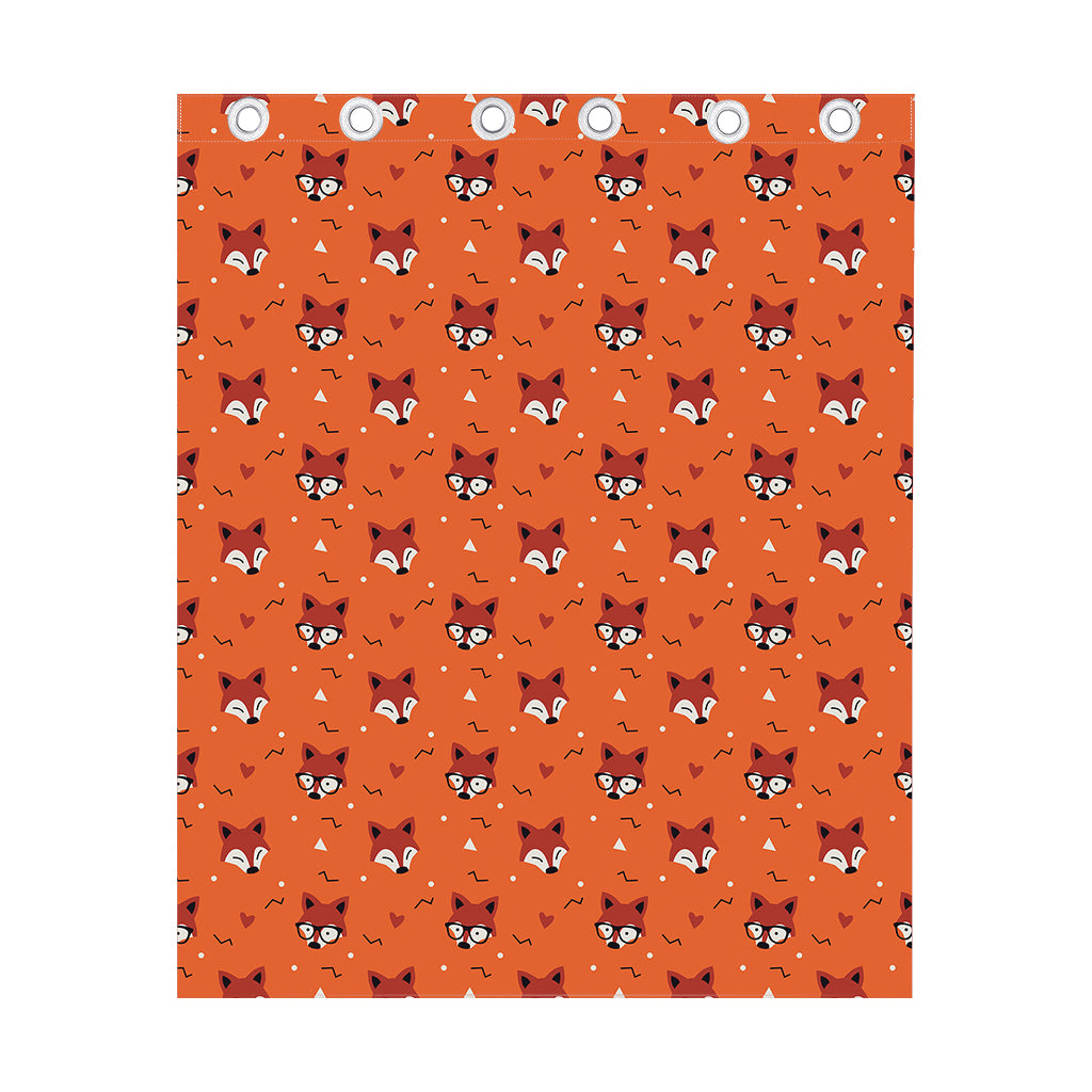 Cute Fox Pattern Print Curtain