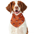 Cute Fox Pattern Print Dog Bandana