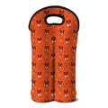 Cute Fox Pattern Print Double Neoprene Wine Tote